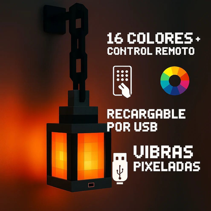 Lámpara con luz LED / PixelCraft !!